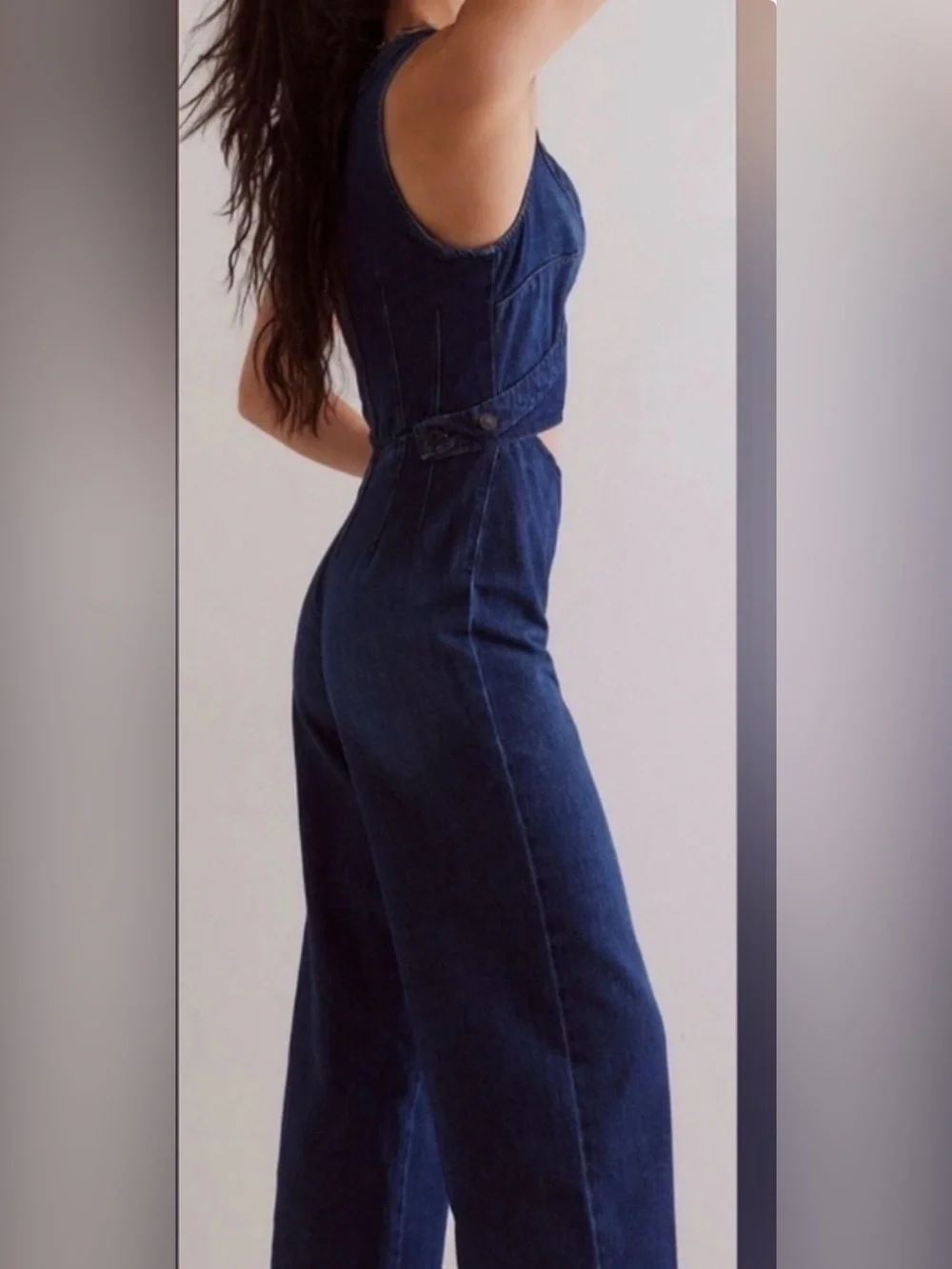 We The Free Hidden Hills One-Piece - Denim Blue✌🏾🌻NWT
